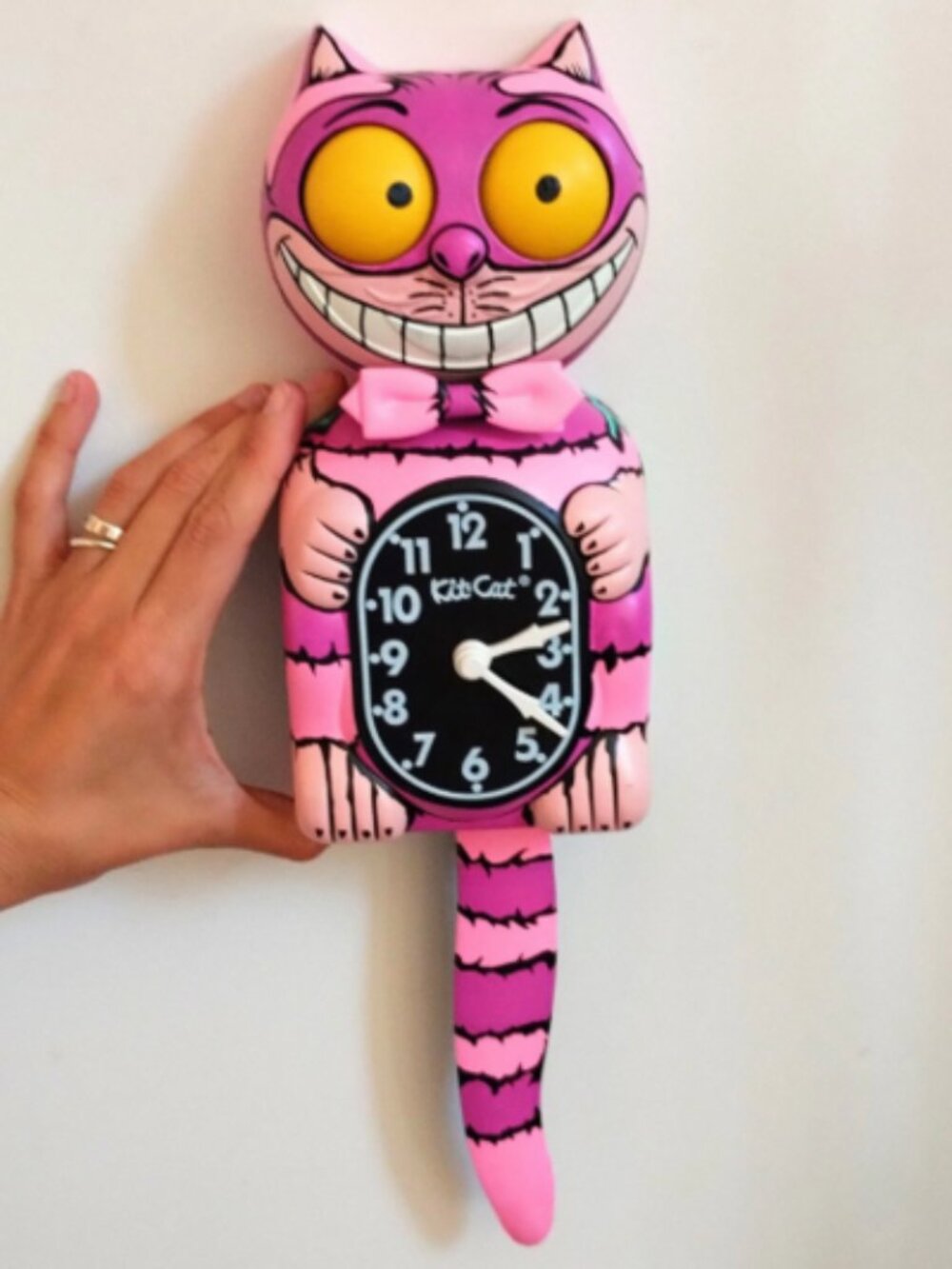 NIB Cheshire Cat Kit-Cat Klock Clock